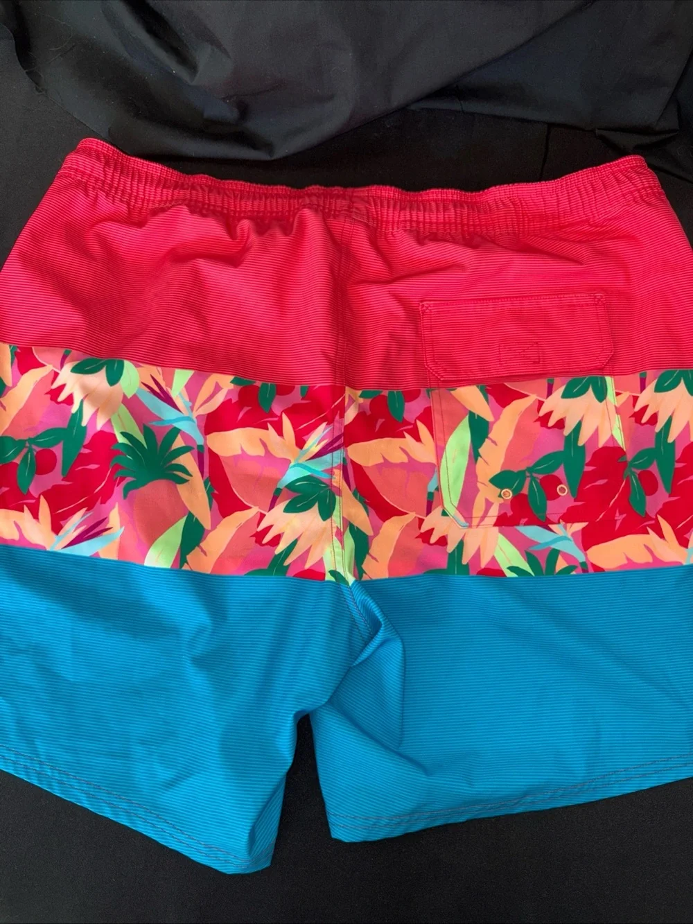 Vineyard Vines Men's Colorblock Tropical Swim Shorts - Red, Multi, Blue
